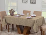 Toalha Mesa Luxo Retangular Sala Jantar 6 Lugares Jacquard