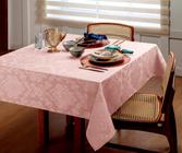 Toalha mesa Retangular de jacquard 2,15m x1,40M Rose