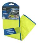 Toalha Microfibra Premium Limpeza Automotiva Amarelo E Azul