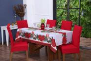 Toalha Para Mesa Natal de 06 Lugares 2.20 Oxford OFERTA! - Bordados Casa Mamis!