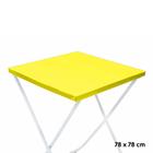 Toalha Plástica Cobre Manchas Perolizada - 78 x 78 cm - Amarela - 10 unidades - CampFestas - Rizzo