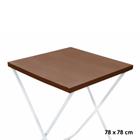 Toalha Plástica Cobre Manchas Perolizada - 78 x 78 cm - Marrom - 10 unidades - CampFestas - Rizzo