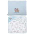 Toalha Plush Com Capuz De Centro E Forro Fralda 68x68cm Bublim Incomfral