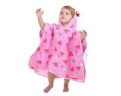 Toalha poncho infantil c/ capuz saída praia piscina banho - BABY JOY