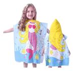 Toalha Poncho Infantil Com Capuz Saída Praia Piscina Criança