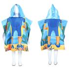 Toalha Poncho Praia Piscina Infantil Com Capuz Mergulhador - Fabrincando