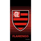 Toalha Praia Buettner Veludo Brasão Flamengo 70cm x 140m Vermelho