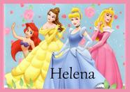 Toalha princesas da Disney Tamanho 21x29,5 cm infantil com nome HELENA