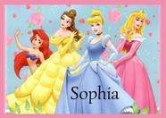 Toalha princesas da disney Tamanho 21x29,5 cm infantil com nome Sophia