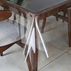 Toalha Protetor De Mesa Plástico 210x140 cm Transparente Impermeável Grosso PVC Cristal Capa Forrar Casa Restaurante