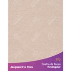 Toalha Retangular em Tecido Jacquard Bege Liso Fio Tinto - Jacquard Fio Tinto