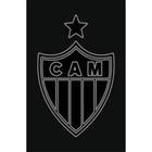 Toalha Social Buettner Jacquard Veludo Futebol Atletico Mineiro 33cmx50cm Preto