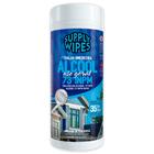 TOALHA UMEDECIDA ÁLCOOL 73% - Uso Geral - Pote com 35 unidades - Supply Wipes