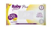 Toalha Umedecida Baby Free Plus com 120 unidades