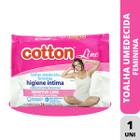 Toalha umedecida cotton line higiene intima 24 un