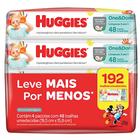 Toalha Umedecida Huggies One & Done Leve 4 Pague 3 com 4 Pacotes de 48 Unidades cada