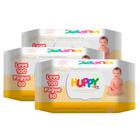 Toalha Umedecida Huppy Baby 100unidade KIT 3 UNIDADES