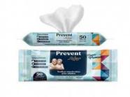 Toalha umedecida PREVENTE wipes com 500 un 19X22cm 10 pacot