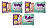 Toalha umidecida kit 3 pacotes c/100 unidades cada babyfree