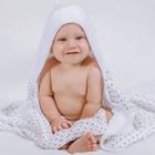 Toalhão De Banho Soft Premium Papi Baby C/ Capuz Bordado 1,05M X 85Cm