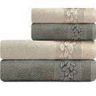 Toalhas de Banho e Rosto 100% Algodão Kit com 4 peças Karsten Provence