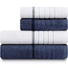 Toalhas de Banho e Rosto Karsten 100 Algodão com 4 Peças Bressan Emcompre