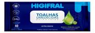 Toalhas Umedecidas Higifral - Com 40 Unidades KIT C/3 UN