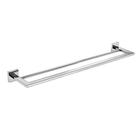 Toalheiro Duplo Reto 60Cm Inox Polido Eterna Italy Line