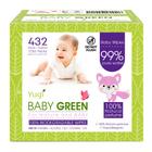 Toalhetes biodegradáveis para bebês Yugi Baby Green Natural Perfume 432