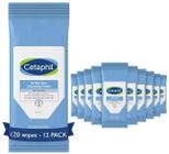 Toalhetes Cetaphil para limpeza suave da pele para rosto e corpo x120