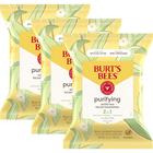 Toalhetes de limpeza facial Burt's Bees White Tea 30 Ct (pacote com 3)