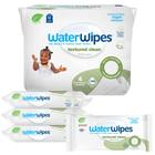 Toalhetes WaterWipes, sem plástico, texturizados, limpos, 60 unidades x 4