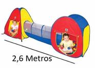 Toca Barraca Infantil 3 Em 1 House Túnel E Bolinhas - Braskit