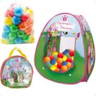 Toca Barraca Infantil Divertida Dobra + 25 Bolinhas Colorida - KIDSBEHAPPY