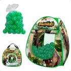 Toca Barraca Infantil Floresta Divertida Princesa Dinossauro Sereia Dobravel com 50 Bolinhas - KIDSBEHAPPY