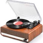 Toca-discos de vinil Udreamer Vintage com Bluetooth 5.0