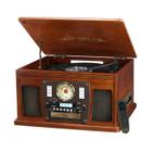 Toca-discos Victrola 8 em 1 Bluetooth com alto-falantes Mahogany