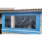 Toldo Cortina Retrátil em Alumínio completo: Várias Medidas Cor Azul Claro - Alta resistência