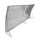 Toldo Policarbonato 1,20 X 0,50m Branco e Translucido com Kit