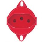 Tomada 2P+T 10 Ampères 250 Volts Vermelha - 57111088 - TRAMONTINA