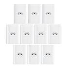 Tomada 2p+T 10a/250v com placa 4x2 Fame Modulare - Kit 10 un
