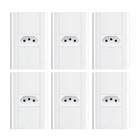 Tomada 2p+T 10a/250v com placa 4x2 Fame Modulare - Kit 6 un