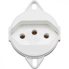 Tomada 2P+T para Tampa de Piso Tramontina 20 A 250 V Branca