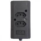 Tomada Barra Interneed Dupla 10A 2 Polos +Terra Preta 68853