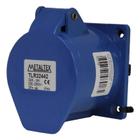 Tomada Blindada Embutir 3P+T 32A 250V Azul Metaltex