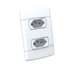 Tomada Dupla 4x2 10A Branca Neo Sottile Enerbras