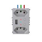 Tomada dupla com usb wi-fi smart weg home refinatto