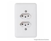 Tomada Dupla Ilumi Stylus Bip 2P T C/Pl 10A 250V 20120