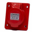 Tomada Industrial Embutir Decorlux 16a-3p+T,6h,Ip44 Vermelho 3800/415v