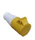 Tomada Industrial Pendente ou Acoplamento - 127V - Amarelo - SIBRATEC